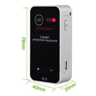 Clavier De Projection Laser sans Fil, Clavier Virtuel Bluetooth avec Souris/Support Mobile, Clavier Portable Pleine Taille pour PC, Tablette Téléphonique  Bluetooth