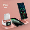 NEW 6 in 1 Wireless Charger For Apple Watch 6 5 4 3 iPhone 12 11 X XS XR 8 Airpods Pro Samsung Xiaomi 10W Qi Fast Charging Stand