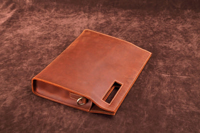 Porte document cuir pour ordinateur ou tablette format A4 en cuir