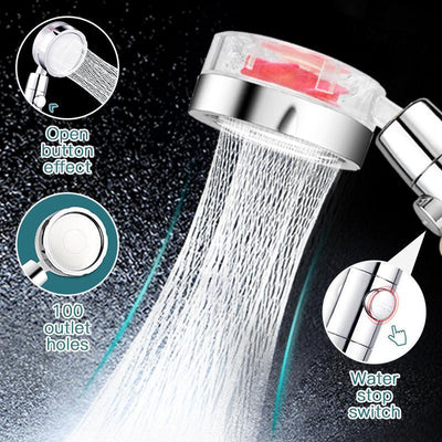 Pommeau de douche rotatif 360°à économie d'eau